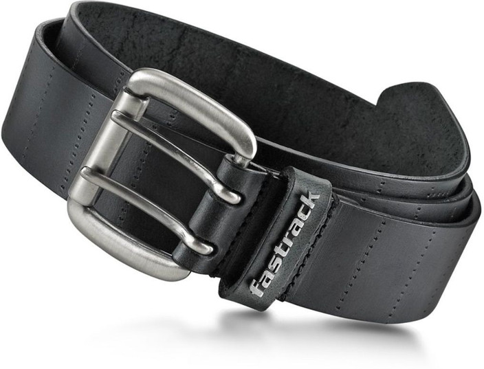 Fastrack Men Casual Black Genuine Leather Belt