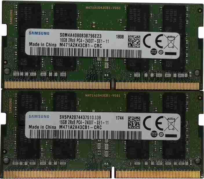 Samsung PC4-19200, 1.2V DDR4 16 GB (Dual Channel) Laptop