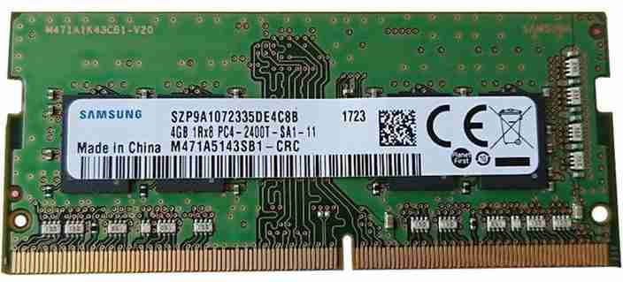 Samsung PC4-2400T, 1.2V , 1Rx8 DDR4 4 GB (Single Channel) Laptop