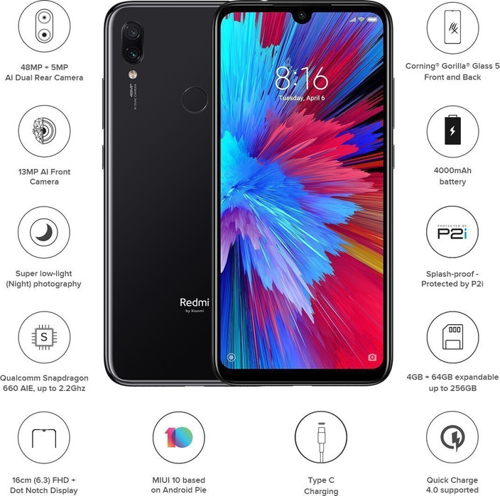 Mi Redmi Note 7S 64 GB Storage, GB RAM Online at Best Price