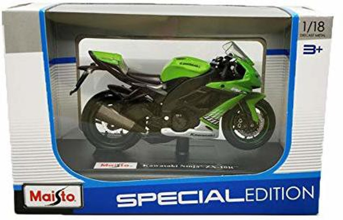 Maisto 1:18 Kawasaki ZX-10R Green Model Motorbikes Motorcycle - 1