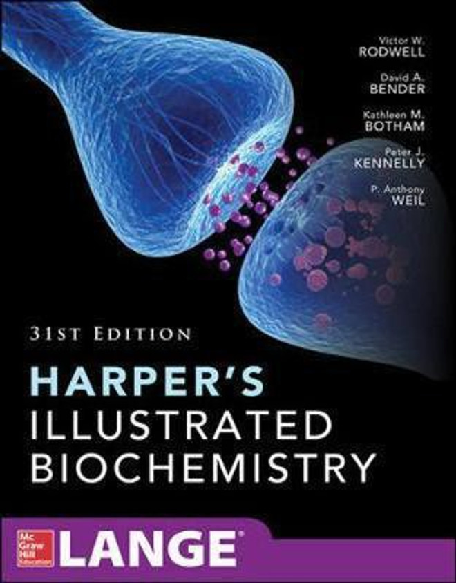 Harper&#39;s Illustrated Biochemistry [ペーパーバック] Rodwell，Victor W.，Ph.D.、 Bender，David A.，Ph.D.、 Botham，Kathleen M.，Ph.D.、 Kennelly，Peter J.，Ph.D.; Weil，P. Anthony，Ph.D. 9780071825375_p0_v2_s545x700.jpg