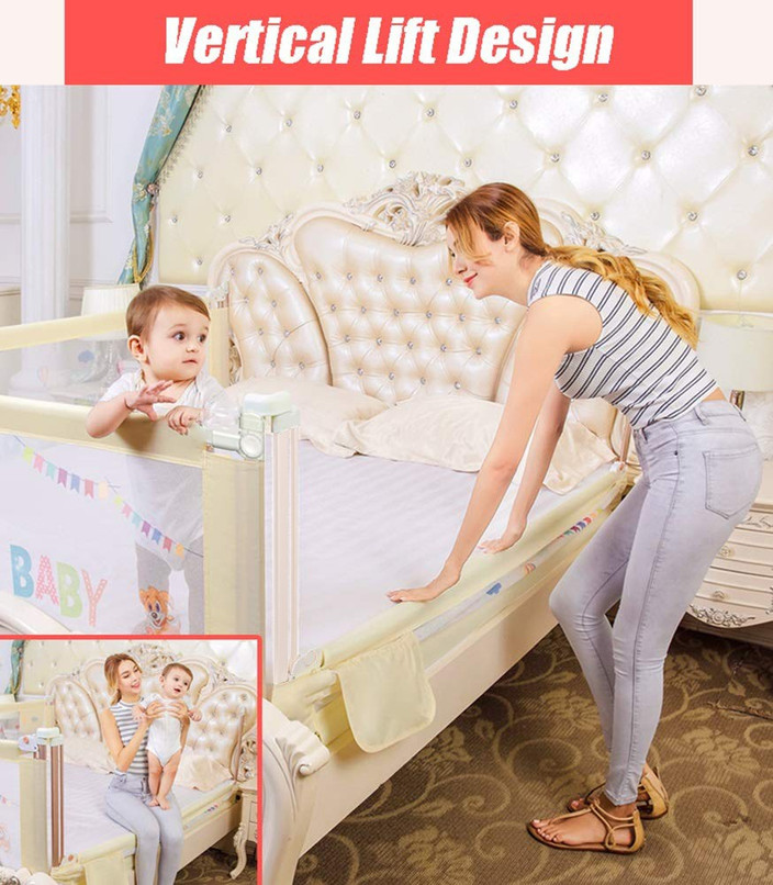 SYGA Pack of Bed Rail Guard, Portable Safety Guardrail for King