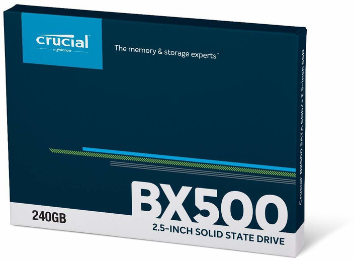 Crucial BX500 SATA SSD 240 GB Desktop, Laptop, All in One PC's