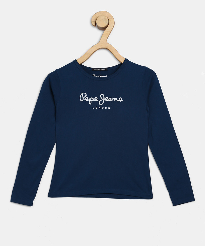 Flipkart Pepe Jeans Ans Pepe Jeans Girls Printed Pure Cotton Regular T