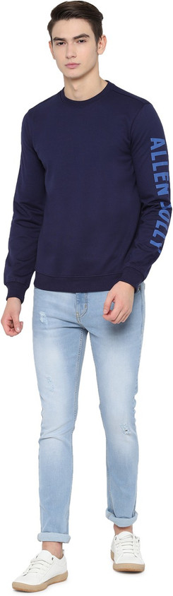 Allen Solly Full Sleeve Solid Men Sweatshirt Buy Allen Solly