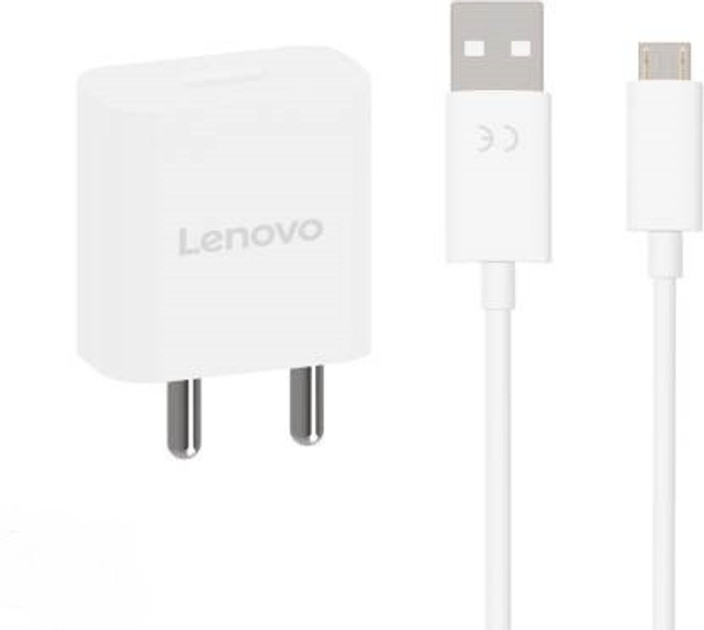 Lenovo W A Wall Charger for Mobile with Detachable Cable
