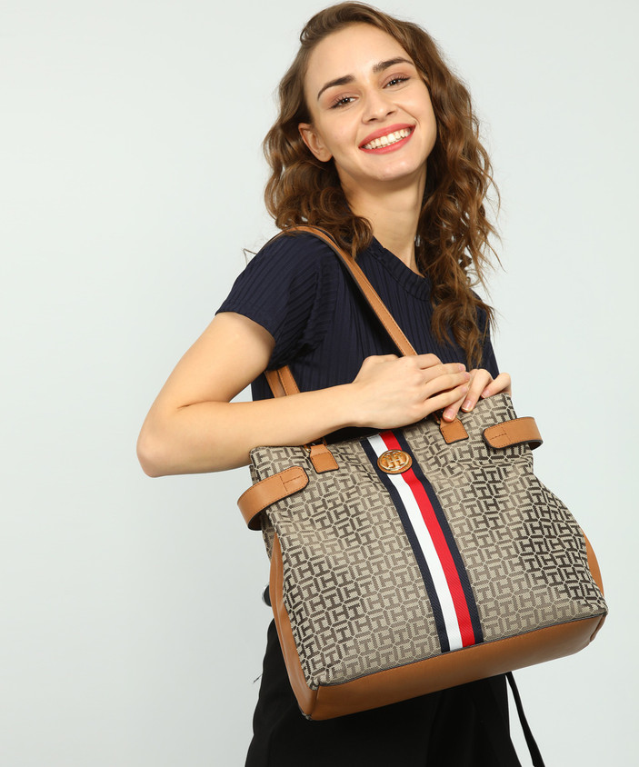 Shoulder Bag Tommy Hilfiger Tote Bag Brown Tommy Hilfiger Purse Or