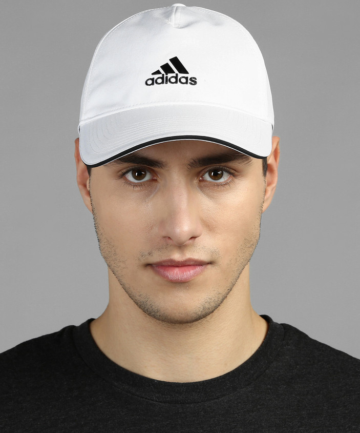 Cap Price Solid White Baseball Cap ADIDAS Solid Sports/Regular Cap