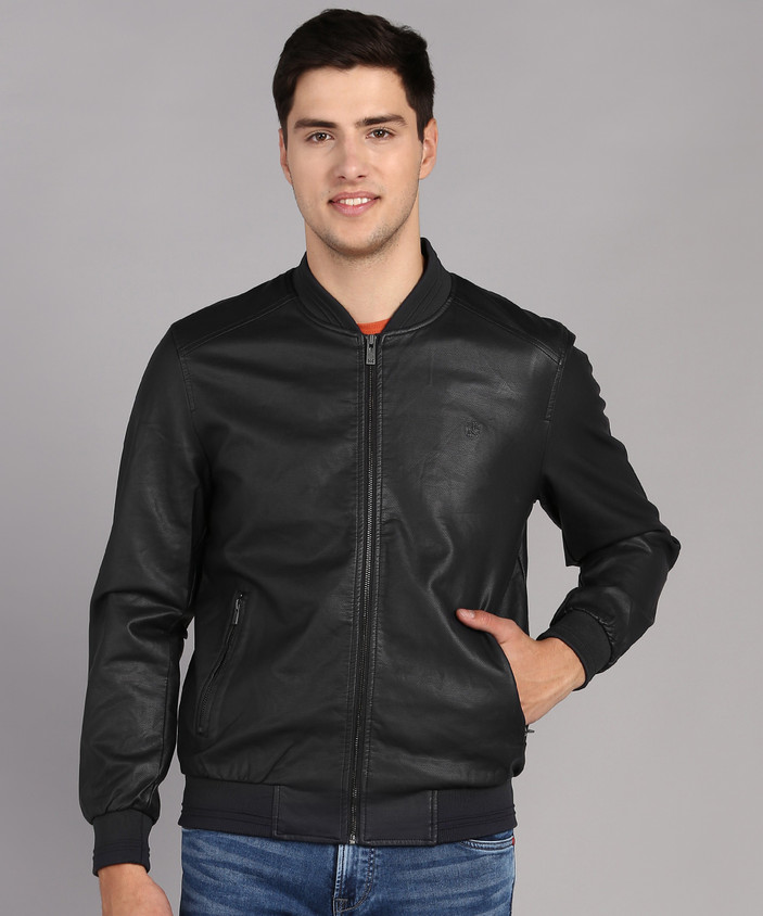 Leather Flipkart Online Jacket KILLER Full Sleeve Solid Men Jacket