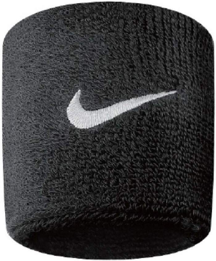 NIKE Swoosh Wristbands (Black/White) 010 Fitness Band Buy NIKE