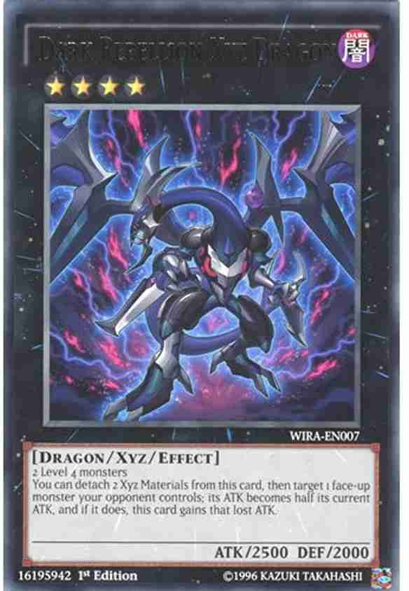 Yu-Gi-Oh! Dark Rebellion Xyz Dragon - WIRA-EN007 - Rare- 1st