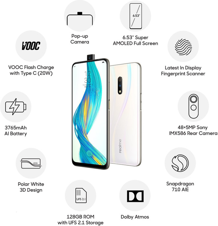 Realme Pop Up Camera All Phone Price Realme X 128 GB Storage, GB