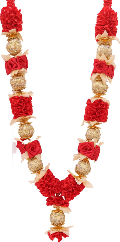 Geetanjali crafts Handmade Artificial traditional Jai Mala/Wedding  Garland|Groom Bride Mala/Garland| For large Photos, Deity/God Idols, Home  &Temple