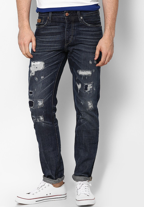 Jean Slim Fit Jack And Jones Jeans Reduziert Blue Denim Jack And