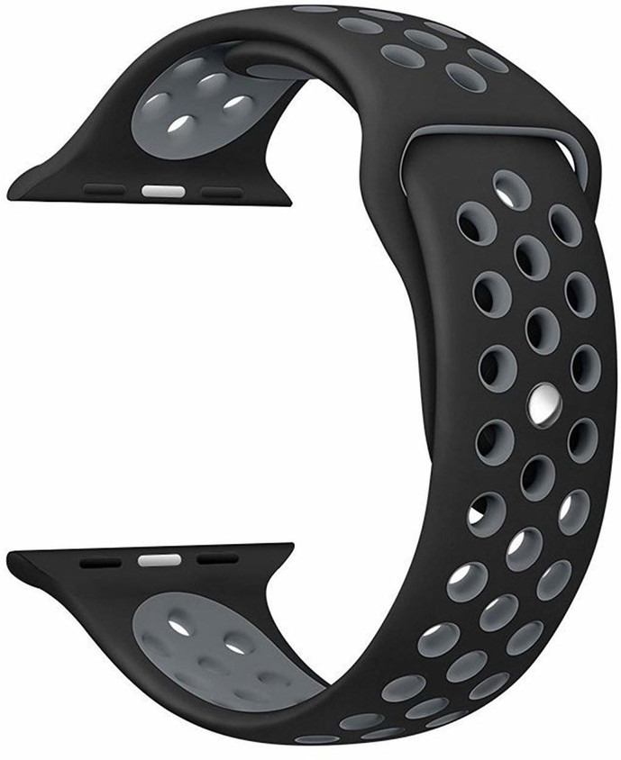 Big Wings Premium Silicone Dual Color Smart Watch Strap for iWatch Series  7/6/5/4/3/2/1/SE (SIZE: 38/40/41 mm) Smart Watch Strap