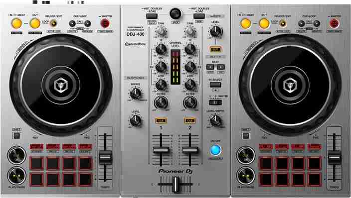 Pioneer DDJ-400 SILVER Wired DJ Controller Price in India - Buy