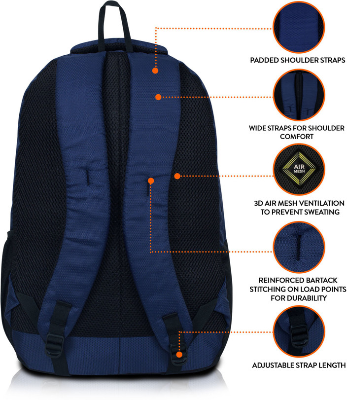 Lunar's Comet 35 L Backpack NBlueRed Price in India