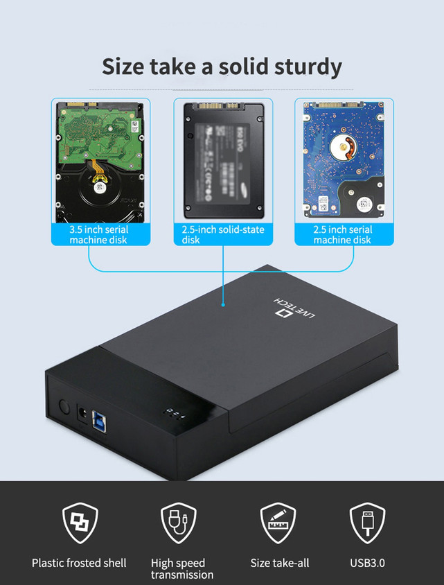 External Hard Live Tech Hard Disk Case Live Tech HDC05 Inch