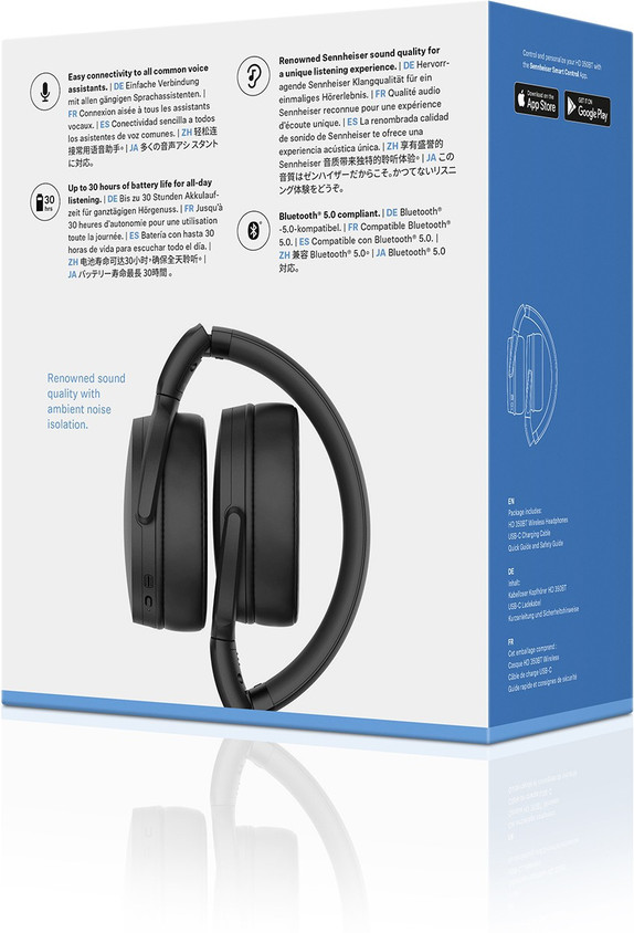 Sennheiser HD 350BT Wireless Bluetooth Over The Ear Headphone with Mic, 30h  Battery Bluetooth