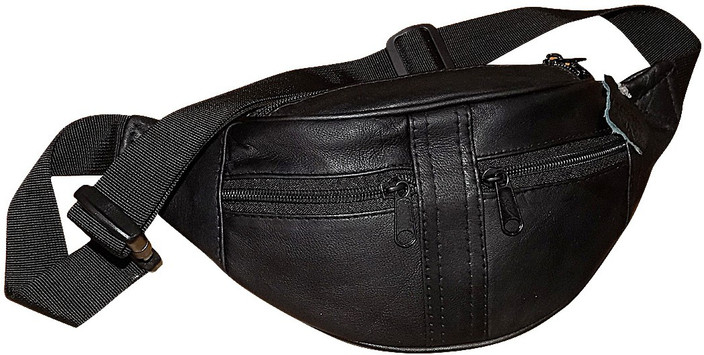 Attractive Hip Pouch Leather Motorcycle Leather Bag, Leg Bag, Belt
