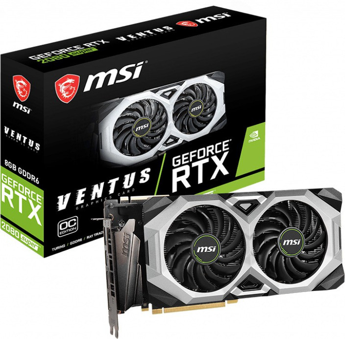 MSI GeForce® RTX 2080 SUPER™ VENTUS XS OC GDDR6 8 GB NVIDIA MSI GeForce® RTX 2080 SUPER™ VENTUS XS OC GDDR6 8 GB NVIDIA