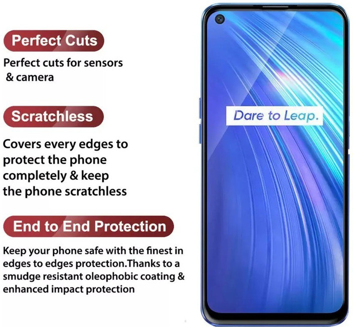 Gorilla Ace Tempered Glass Guard for Realme 6, Realme 6i, Realme 7, Oppo  A52, Realme Narzo 20 Pro