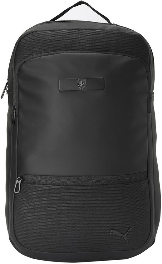 Puma Ferrari Leather Backpack PUMA Ferri LS Backpack 22 L Laptop Backpack  Black Price In