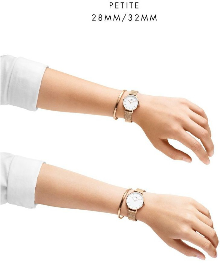 DANIEL WELLINGTON Petite Cornwall Black color Round - 32 mm