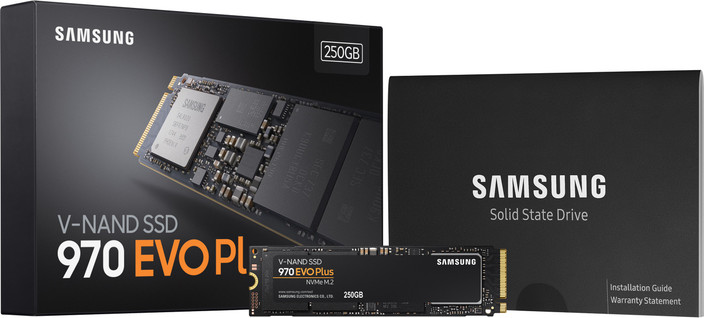 Samsung 970 EVO Plus 250 GB Laptop, Desktop Black PCIe NVMe