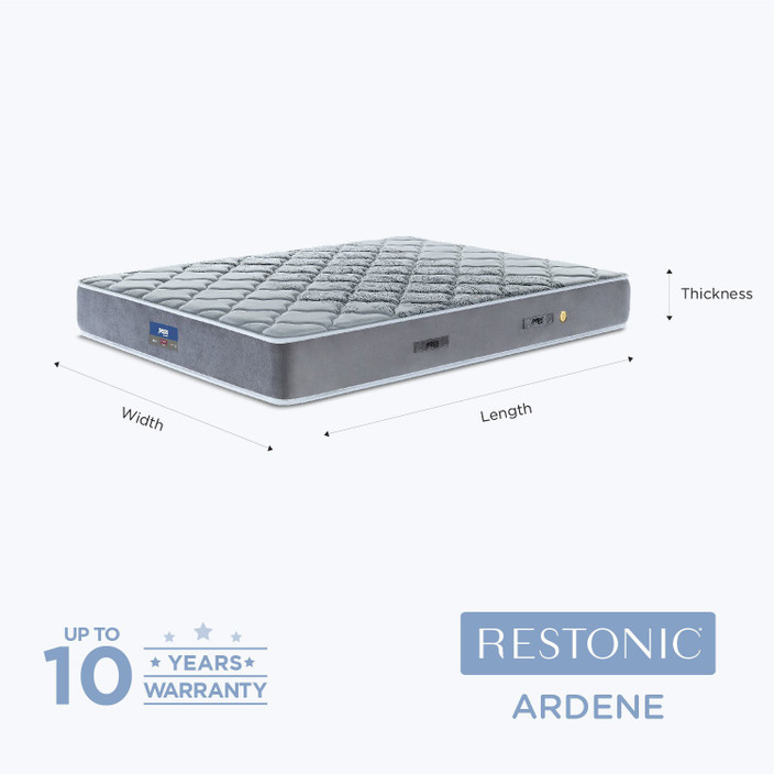 PEPS Restonic Ardene Normal Top Grey inch Double Pocket Spring