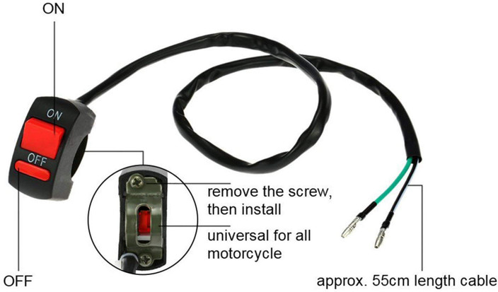 WolkomHome bike on off switch Handlebar Switches For Kawasaki