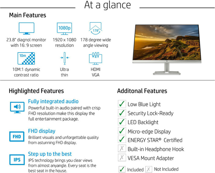 K2057 【hp】24fw Display 23.8-inch 【公式通販】