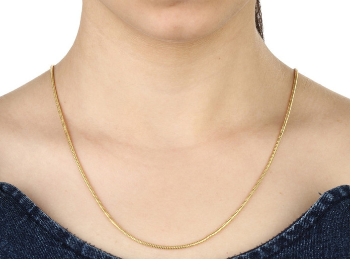 24k Gold Gold Chain Girls SILVERISH 24K Gold Plated Gold Chain For