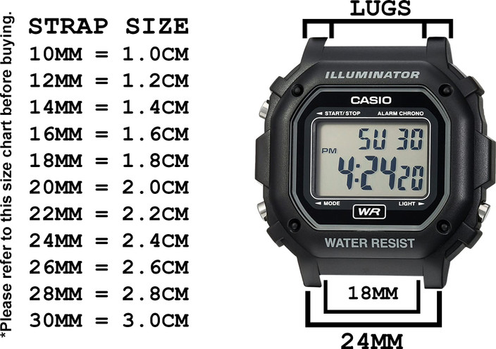 Casio Watch Band Casio F108wh Replacement Band DBLACK [CDS2]CASIO