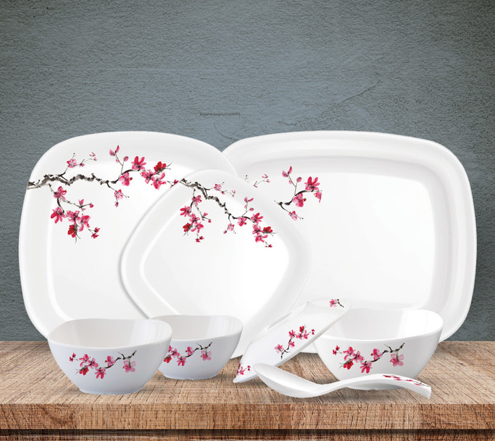 Milton Melamine Dinner Set 31 Pcs Price Porcelain Milton Plate Set