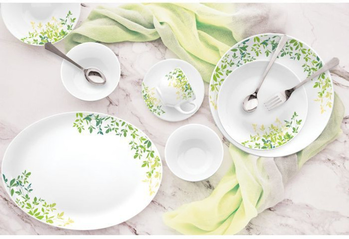 Cello Dinner Salt And Pepper Plates Set Cello Pack Of 27 Opalware