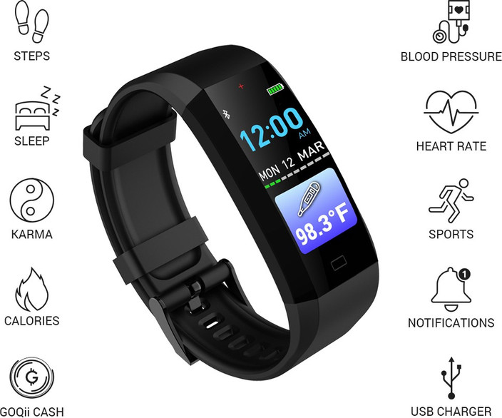 Goqii Band Goqii Smart Vital Features Buy GOQii Run GPS Fitness