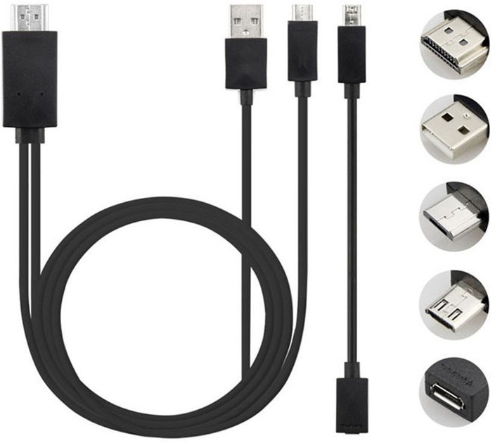 Phone To TV Adapter Type C MHL USB-C Type C To HDMI USB A HD TV