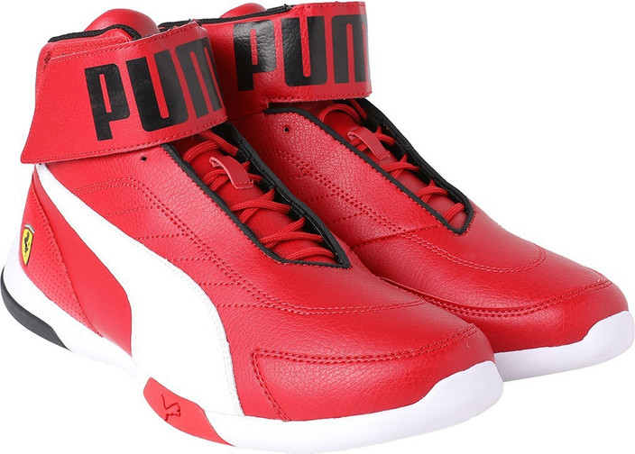 Scuderia Ferrari Red Puma High Ankle Shoes Ferrari Puma Ferrari Shoes Puma  Sneakers High Ankle Future