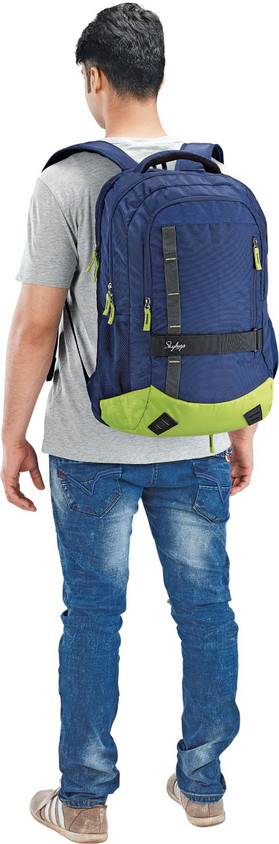Skybags Geek 48 Ltrs Blue Laptop Backpack With Raincover SKYBAGS