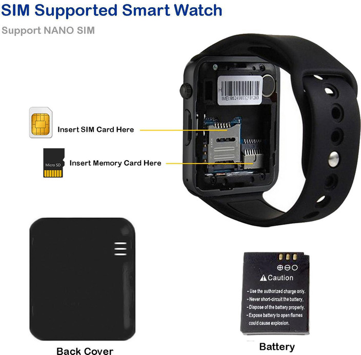 Insert Sim Ismart Smart Watch Sim Card A1 Mobile Smart Watch With