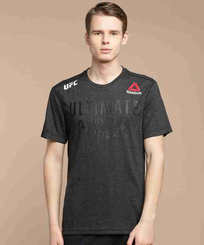 Clothing Reebok Polyester T Shirts Buy Reebok Black Round Neck T