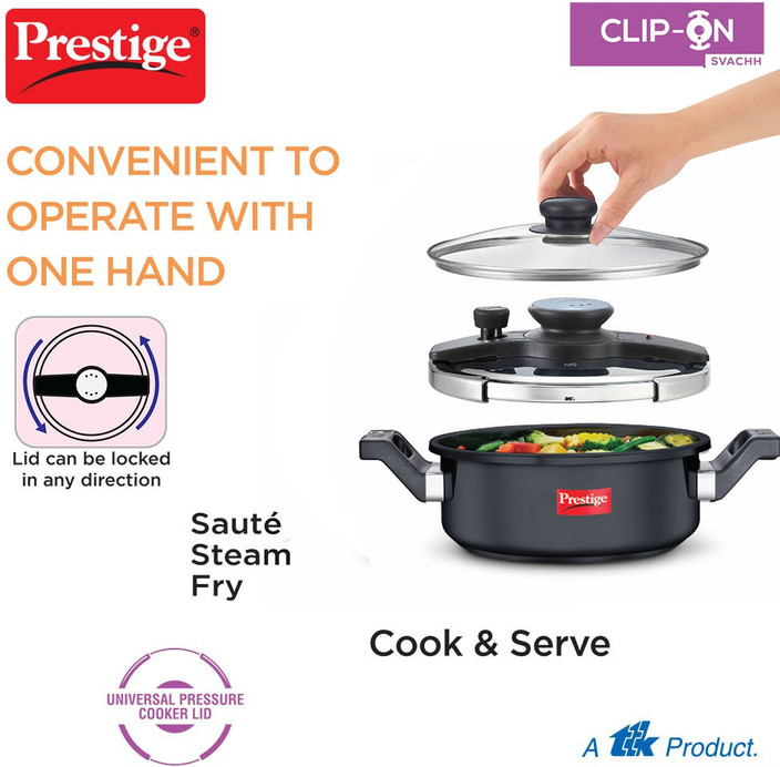 Prestige Svachh Clip on L Outer Lid Induction Bottom Pressure