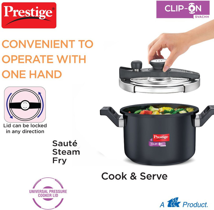 Prestige Svachh Clip on Mini L Outer Lid Induction Bottom