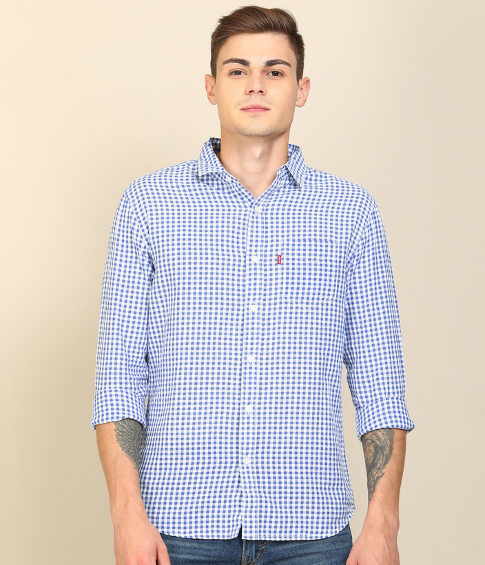 Casual Shirt Levis Blue Check Shirt LEVI'S Men Checkered Casual