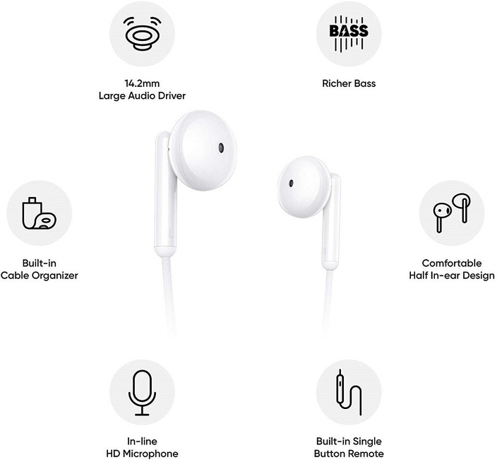 Buds Classic Wired Realme Earphone With Mic Realme Buds Classic