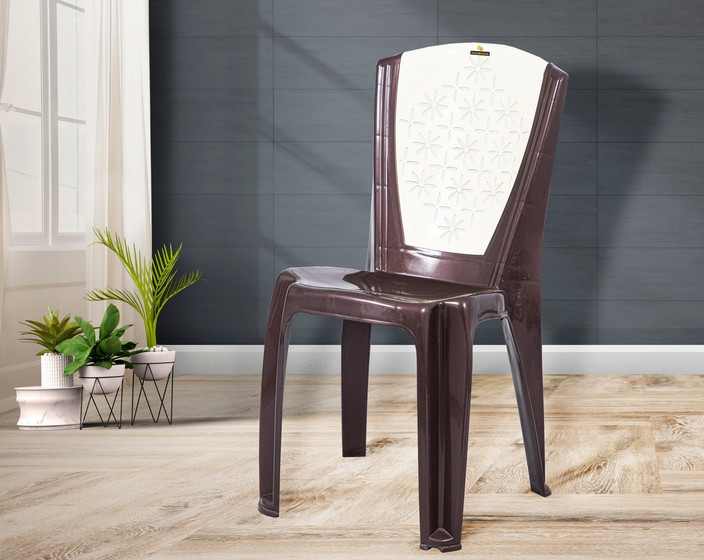 Brown Transparent Dining Chairs Brown Premium Quality Durable