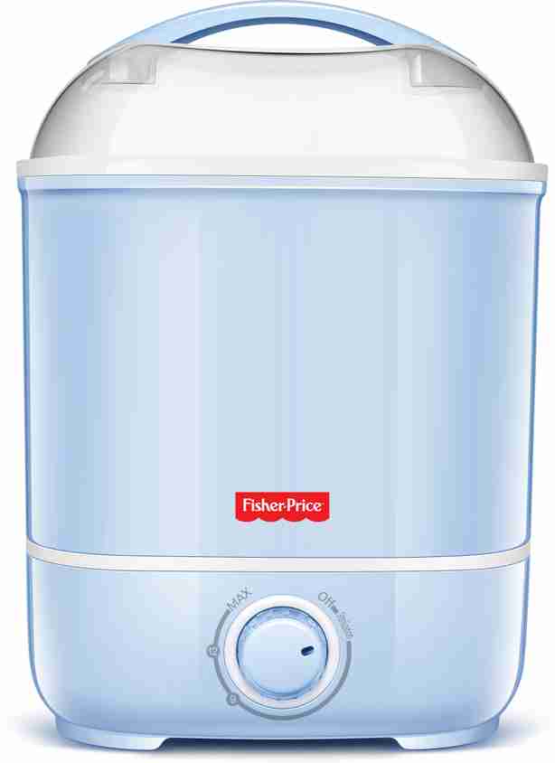 FISHER-PRICE SteamMax Bottle Sterilizer for Baby Milk Bottles and  Accessories Slots