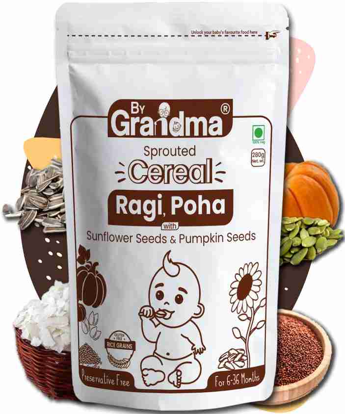 By Grandma Sprouted Ragi Porridge Mix (Stage 1) Cereal Price in